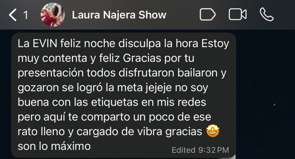 Testimonio de Laura Najera – reseña de banda para boda en Atlanta, grupo musical Evin Ramos