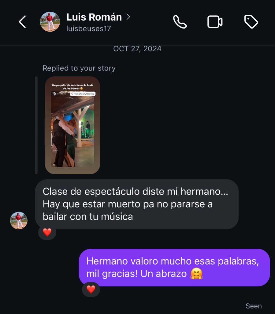 Testimonio de Luis Román – reseña de banda para boda en Georgia, Evin Ramos